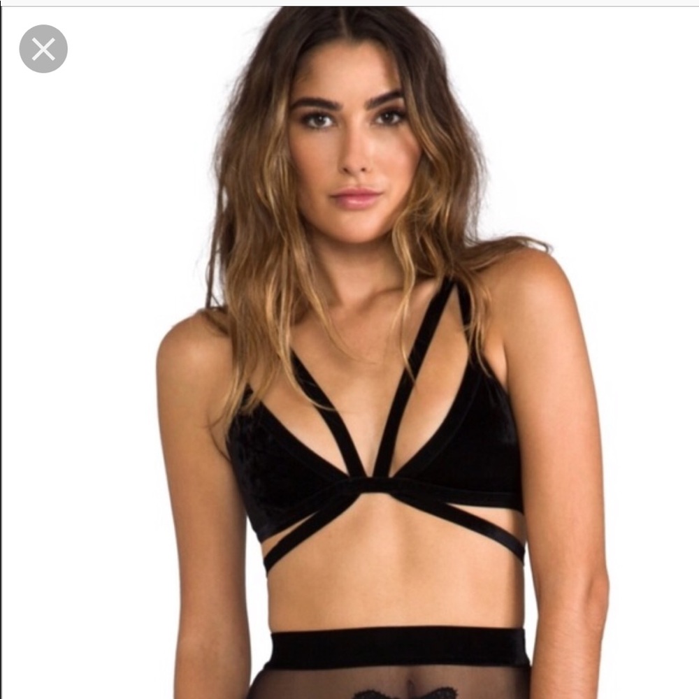 For love and lemons velvet bandage bra